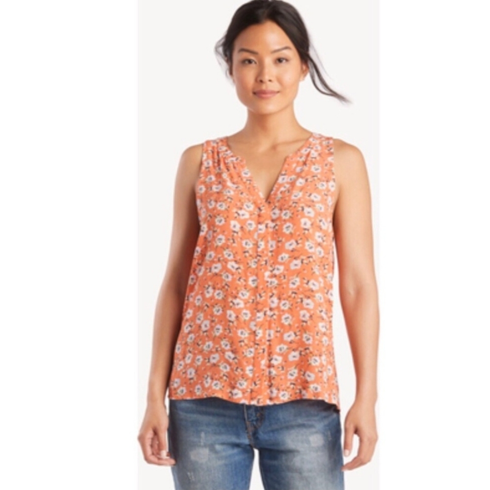 SANCTUARY - Craft Sleeveless Top Orange/Coral Spring Fever - S